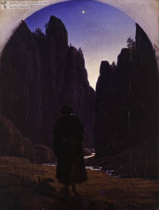 Carl Gustav Carus, <I>Pilgrim in a Rocky Valley</i> (c. 1820)